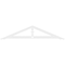 Ekena Millwork Pitch Artisan Architectural Grade PVC Gable Pediment, 60"W x 12 1/2"H x 1"P (5/12) GPP060X013X100ART - alternate 4